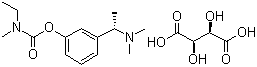 酒石酸卡巴拉汀分子结构 (CAS 129101-54-8)