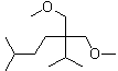 structure of CAS# 129228-11-1, 3,3-Bis(methoxymethyl)-2,6-dimethylheptane