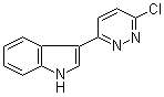 结构式 CAS# 129287-26-9, 3-(6-氯-3-哒嗪基)-1H-吲哚