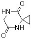 4,7-二氮杂螺[2.5]辛烷-5,8-二酮分子结构 (CAS 129306-17-8)