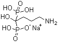 结构式 CAS# 129318-43-0, 阿伦膦酸钠; 阿仑膦酸钠; (4-氨基-1-羟基亚丁基)二膦酸单钠盐