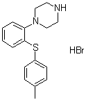 1-[2-[(4-Methylphenyl)thio]phenyl]piperazine hydrobromide (1:1) molecular structure (CAS 1293343-89-1)