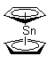 二茂锡分子结构 (CAS 1294-75-3)
