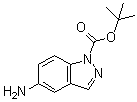 5-氨基-1H-吲唑-1-羧酸叔丁酯分子结构 (CAS 129488-10-4)