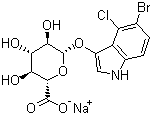 5-Bromo-4-chloro-3-indolyl-beta-D-glucuronide sodium salt molecular structure (CAS 129541-41-9)
