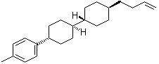 结构式 CAS# 129738-42-7, 1-[(反式,反式)-4'-(3-丁烯基)[1,1'-联环己烷]-4-基]-4-甲基苯