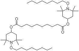 Bis-(1-octyloxy-2,2,6,6-tetramethyl-4-piperidinyl) sebacate molecular structure (CAS 129757-67-1)
