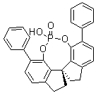 (11aR)-10,11,12,13-四氢-5-羟基-3,7-二苯基-二茚并[7,1-de:1',7'-fg][1,3,2]二氧磷杂八环-5-氧化物分子结构 (CAS 1297613-72-9)