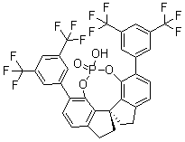 结构式 CAS# 1297613-76-3, (11aR)-3,7-双[3,5-二(三氟甲基)苯基]-10,11,12,13-四氢-5-羟基-二茚并[7,1-de:1',7'-fg][1,3,2]二氧磷杂八环 5-氧化物