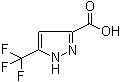 结构式 CAS# 129768-28-1, 5-(三氟甲基)-1H-吡唑-3-羧酸
