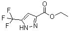 Ethyl 5-Trifluoromethyl-1H-pyrazole-3-carboxylate molecular structure (CAS 129768-30-5)
