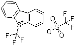 S-(Trifluoromethyl)dibenzothiophenium trifluoromethanesulfonate molecular structure (CAS 129946-88-9)