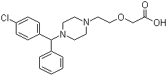 左西替利嗪分子结构 (CAS 130018-77-8)