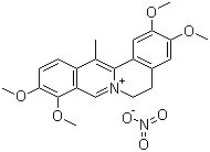 去氢紫堇碱硝酸盐分子结构 (CAS 13005-09-9)