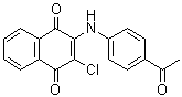 2-[(4-Acetylphenyl)amino]-3-chloro-1,4-naphthalenedione molecular structure (CAS 130089-98-4)