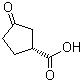 结构式 CAS# 13012-38-9, (1R)-3-氧代环戊烷羧酸