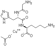 Prezatide copper acetate molecular structure (CAS 130120-57-9)