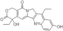 7-乙基-10-羟基喜树碱分子结构 (CAS 130144-34-2)