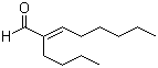 structure of CAS# 13019-16-4, 2-Butyl-2-octenal;2-Butyl-2-octen-1-al; 2-n-Butyloct-2-enal