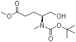 (S)-4-叔丁氧羰基甲基氨基-5-羟基戊酸甲酯分子结构 (CAS 130205-54-8)