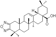 Olean-12-eno[2,3-c][1,2,5]oxadiazol-28-oic acid molecular structure (CAS 130216-69-2)
