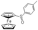 [(R)-(4-Methylphenyl)sulfinyl]ferrocene molecular structure (CAS 130225-27-3)