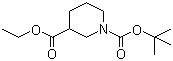 Ethyl 1-Boc-3-piperidinecarboxylate molecular structure (CAS 130250-54-3)