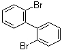 structure of CAS# 13029-09-9, 2,2'-Dibromobiphenyl;2,2'-Dibromo-1,1'-biphenyl; 2,2'-Dibromodiphenyl; NSC 91566; PBB 4; o,o'-Dibromobiphenyl