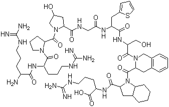 Icatibant molecular structure (CAS 130308-48-4)