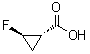 结构式 CAS# 130340-04-4, (1R,2S)-rel-2-氟环丙烷羧酸