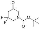 tert-Butyl 3,3-difluoro-5-oxopiperidine-1-carboxylate molecular structure (CAS 1303974-84-6)