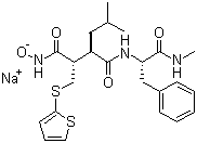 Batimastat sodium salt molecular structure (CAS 130464-84-5)