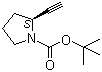 结构式 CAS# 130495-08-8, (S)-2-乙炔基吡咯烷-1-羧酸叔丁酯