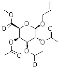 2-Propen-1-yl beta-D-galactopyranosiduronic acid methyl ester 2,3,4-triacetate molecular structure (CAS 130506-36-4)