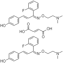 Eplivanserin hemifumarate molecular structure (CAS 130580-02-8)