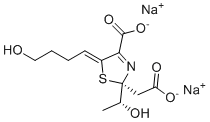 法罗培南杂质11二钠盐分子结构 (CAS 130609-10-8)