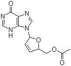 2',3'-Didehydro-2',3'-dideoxy-5'-acetate inosine molecular structure (CAS 130676-57-2)
