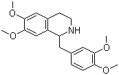 structure of CAS# 13074-31-2, (+/-)-Tetrahydropapaverine ;1-[(3,4-dimethoxyphenyl)methyl]-6,7-dimethoxy-1,2,3,4-tetrahydroisoquinoline