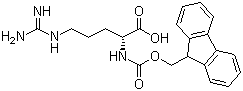 Fmoc-D-精氨酸分子结构 (CAS 130752-32-8)