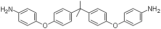 结构式 CAS# 13080-86-9, 2,2'-双[4-(4-氨基苯氧基苯基)]丙烷