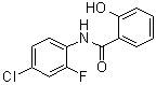 structure of CAS# 1308631-40-4, N-(4-Chloro-2-fluorophenyl)-2-hydroxybenzamide