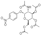 4-Nitrophenyl 2-(acetylamino)-2-deoxy-alpha-D-glucopyranoside 3,4,6-triacetate molecular structure (CAS 13089-23-1)