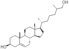 Cholest-5-ene-3beta,26-diol molecular structure (CAS 13095-61-9)