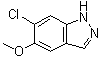 6-Chloro-5-methoxy-1H-indazole molecular structure (CAS 13096-98-5)