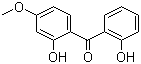 structure of CAS# 131-53-3, 2,2'-Dihydroxy-4-methoxybenzophenone ;Dioxybenzone