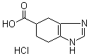结构式 CAS# 131020-57-0, 4,5,6,7-四氢-1H-苯并咪唑-5-羧酸盐酸盐