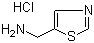 structure of CAS# 131052-46-5, Thiazol-5-ylmethylamine hydrochloride