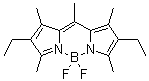 structure of CAS# 131083-16-4, 1,3,5,7,8-Pentamethyl-2,6-diethyl-4,4-difluoro-4-bora-3a,4a-diaza-s-indacene;2,6-Diethyl-1,3,5,7,8-pentamethylpyrromethene-boron difluoride; Exciton Pyrromethene 567; P 567; PM 567; Pyrromethene 567