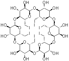 结构式 CAS# 131105-41-4, 六-(6-脱氧-6-碘)-alpha-环糊精
