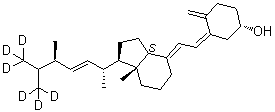 Vitamin D2-[26,26,26,27,27,27]-d<sub>6</sub> molecular structure (CAS 1311259-89-8)